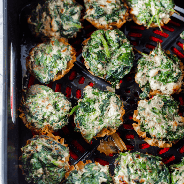 Air Fryer Spanakopita Phyllo Cups