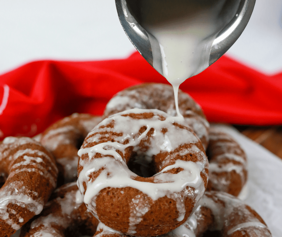 Air Fryer Gingerbread Donuts