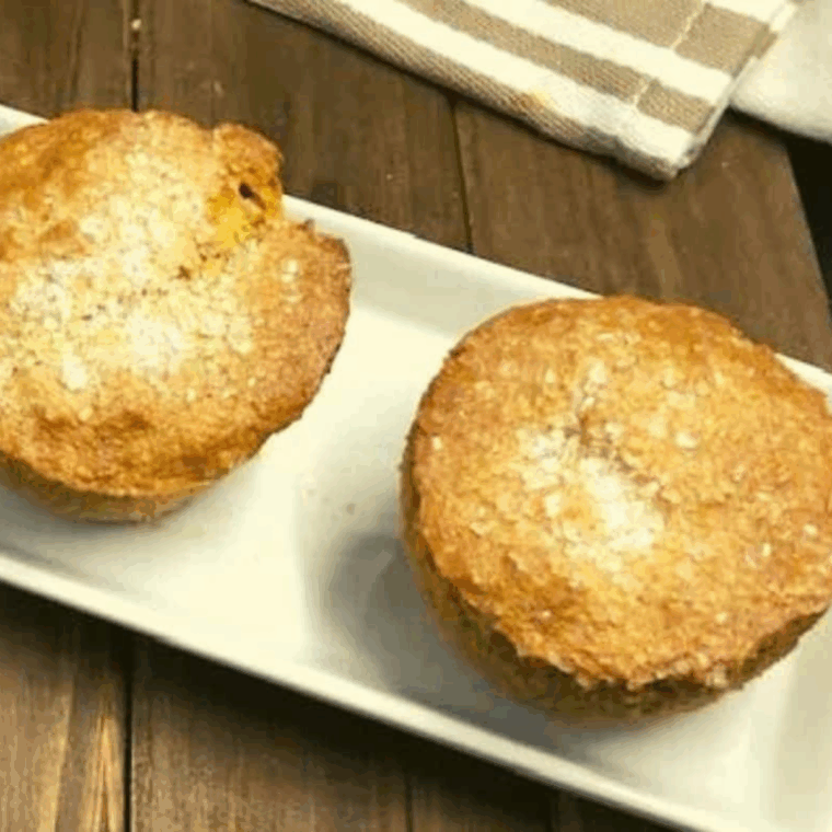 Muffin tin baking in the air fryer at 320°F until golden and cooked through