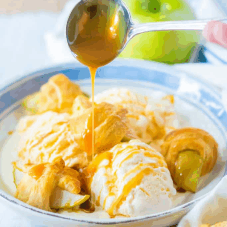 Golden Air Fryer Apple Pie Crescent Rolls with tender cinnamon apple filling