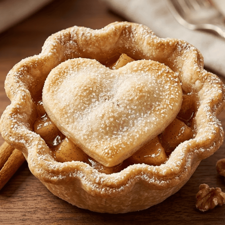Air fryer mini apple pies after cooking, golden brown and flaky
