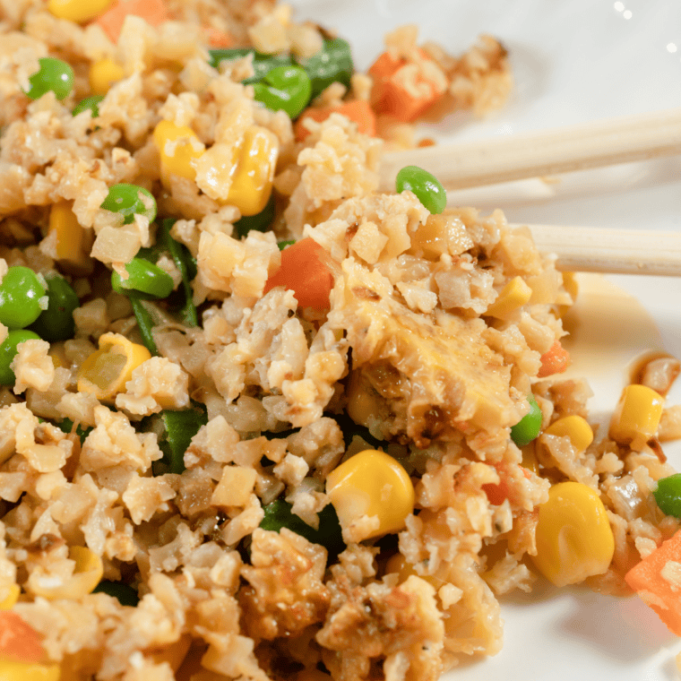 Air Fryer Fried Cauliflower Rice