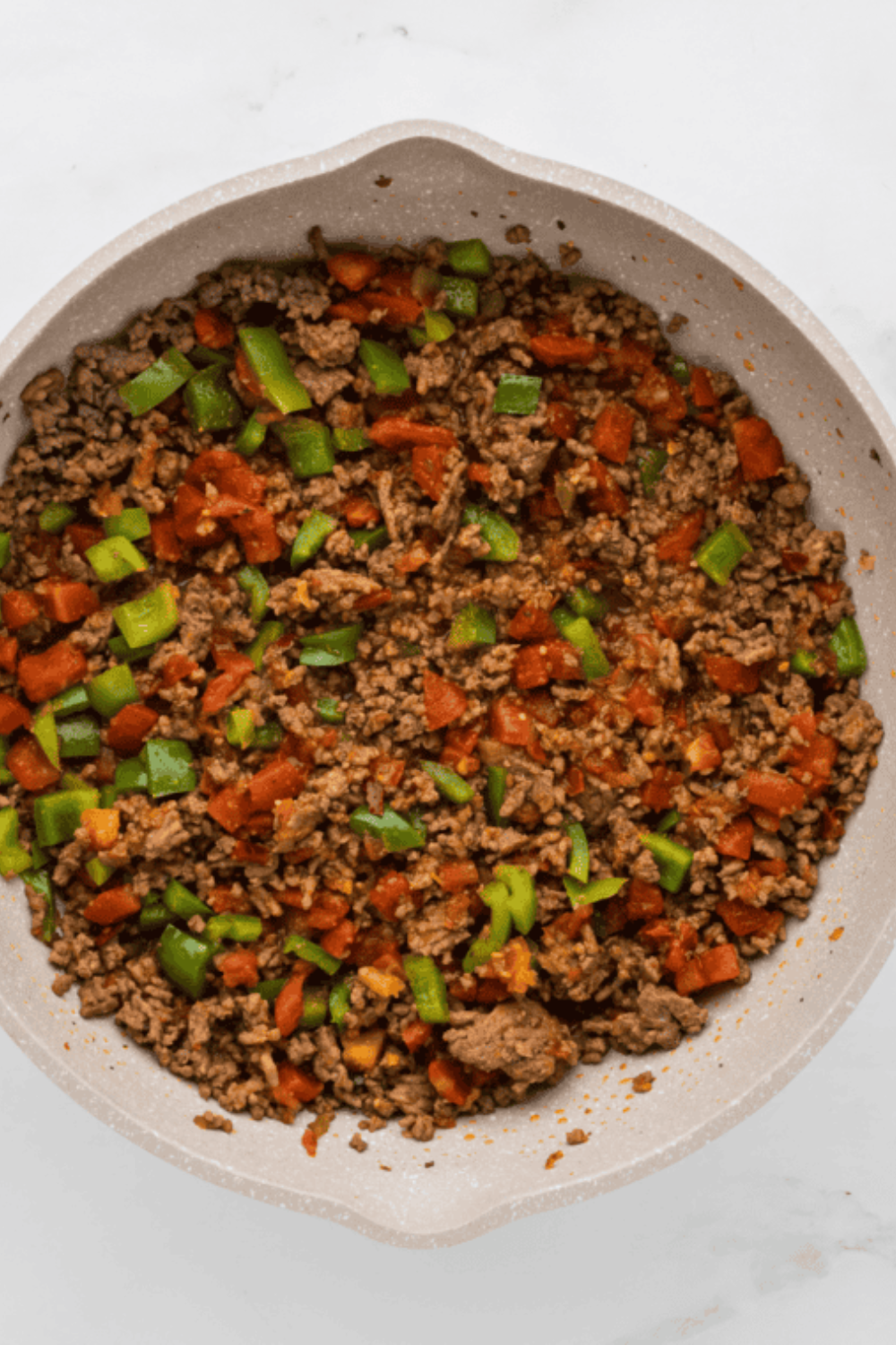 air fryer nachos bellgrande step browning ground beef with taco seasoning until saucy