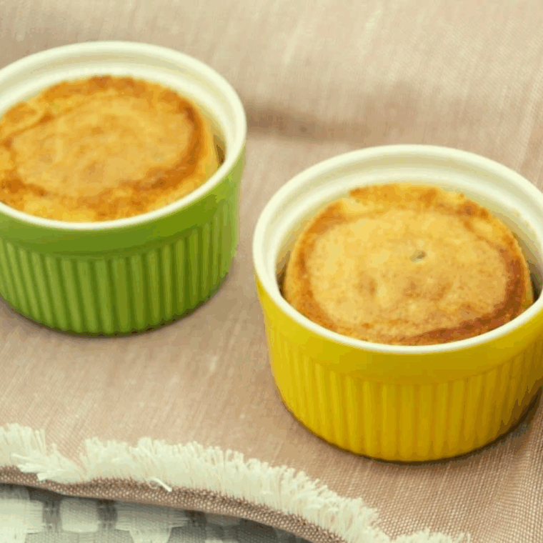 Cooling freshly air-fried Martha White banana nut muffins before serving