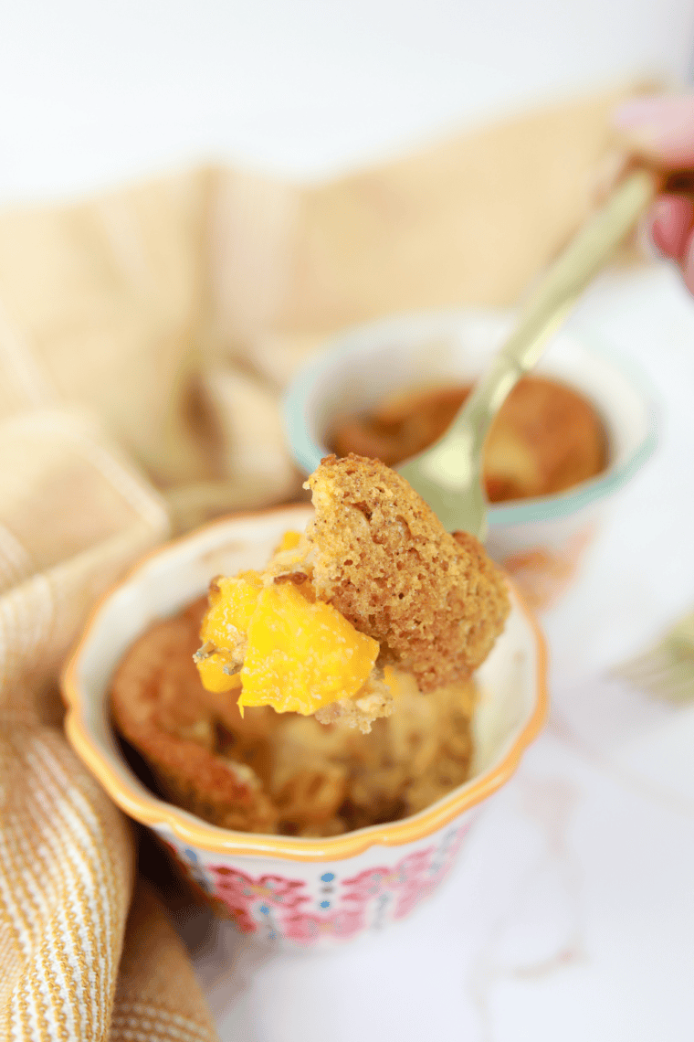 Easy Gluten-Free Air Fryer Peach Cobbler