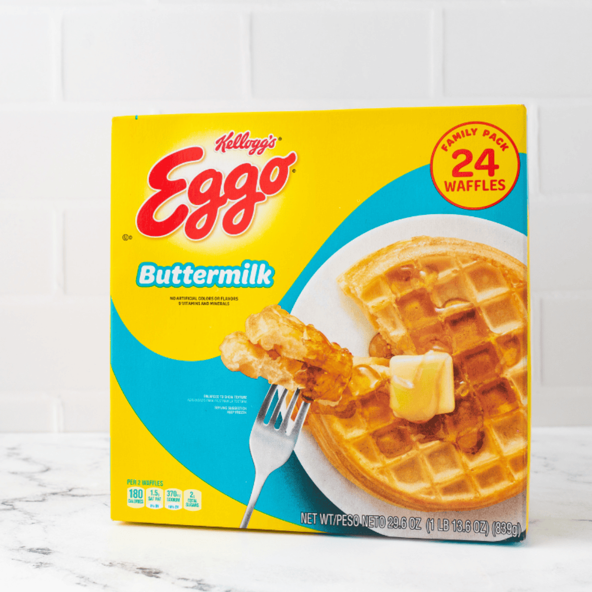 How to Cook Frozen Waffles in the Air Fryer (Crispy & Fast!) ingredients on kitchen table.