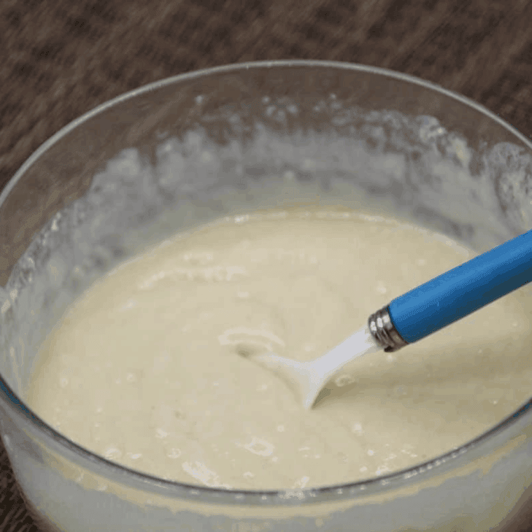 Mix batter well, until smooth.