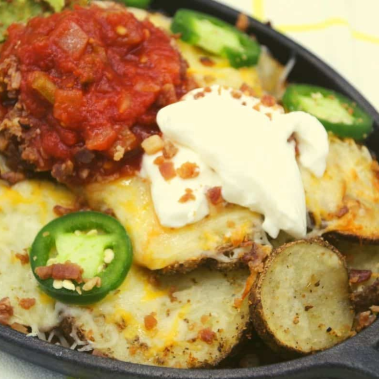 Air Fryer Irish Potato Nachos