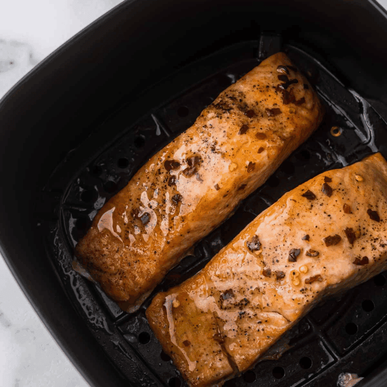 Air Fryer Brown Sugar Glazed Salmon