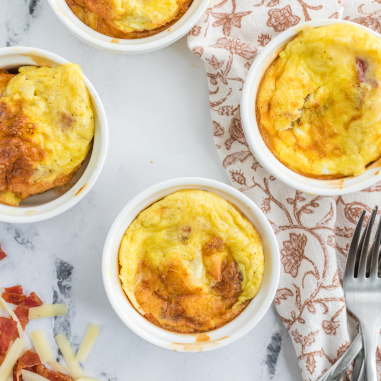 Air Fryer Egg Muffins (Keto Mini Cheese Frittatas)