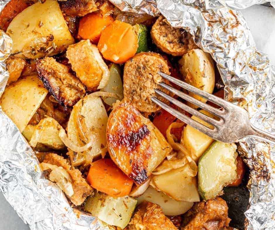 Air Fryer Sausage Foil Packets