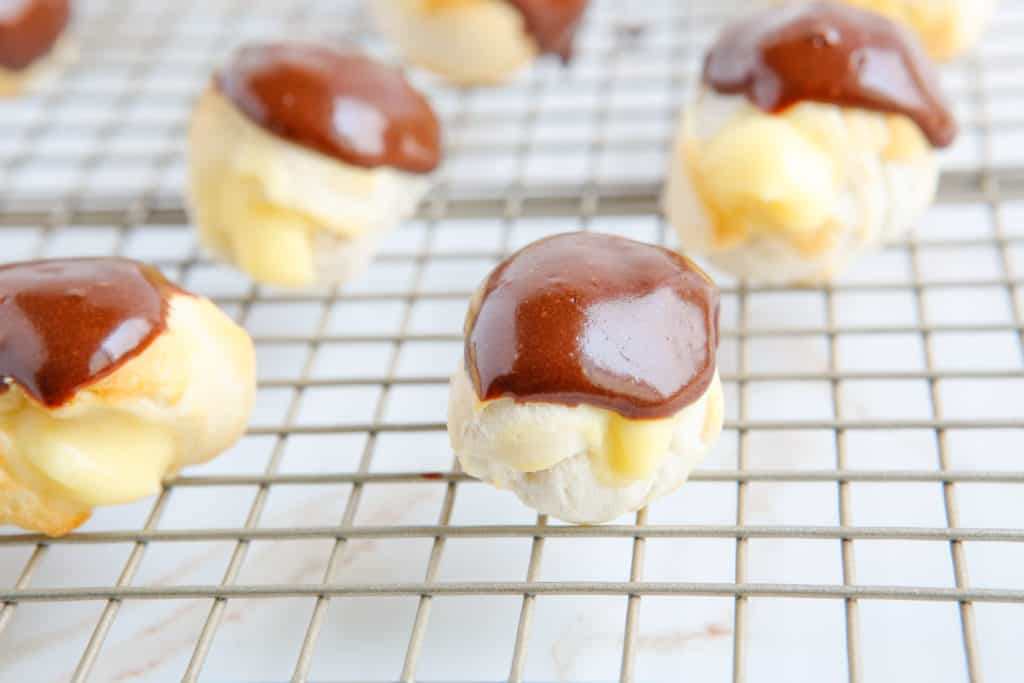 Air Fryer Boston Cream Donut Holes