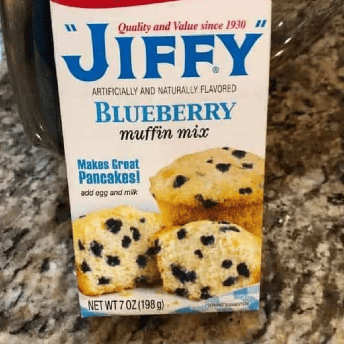 Ingredients needed for Air Fryer Blueberry Cookies on kitchen table.