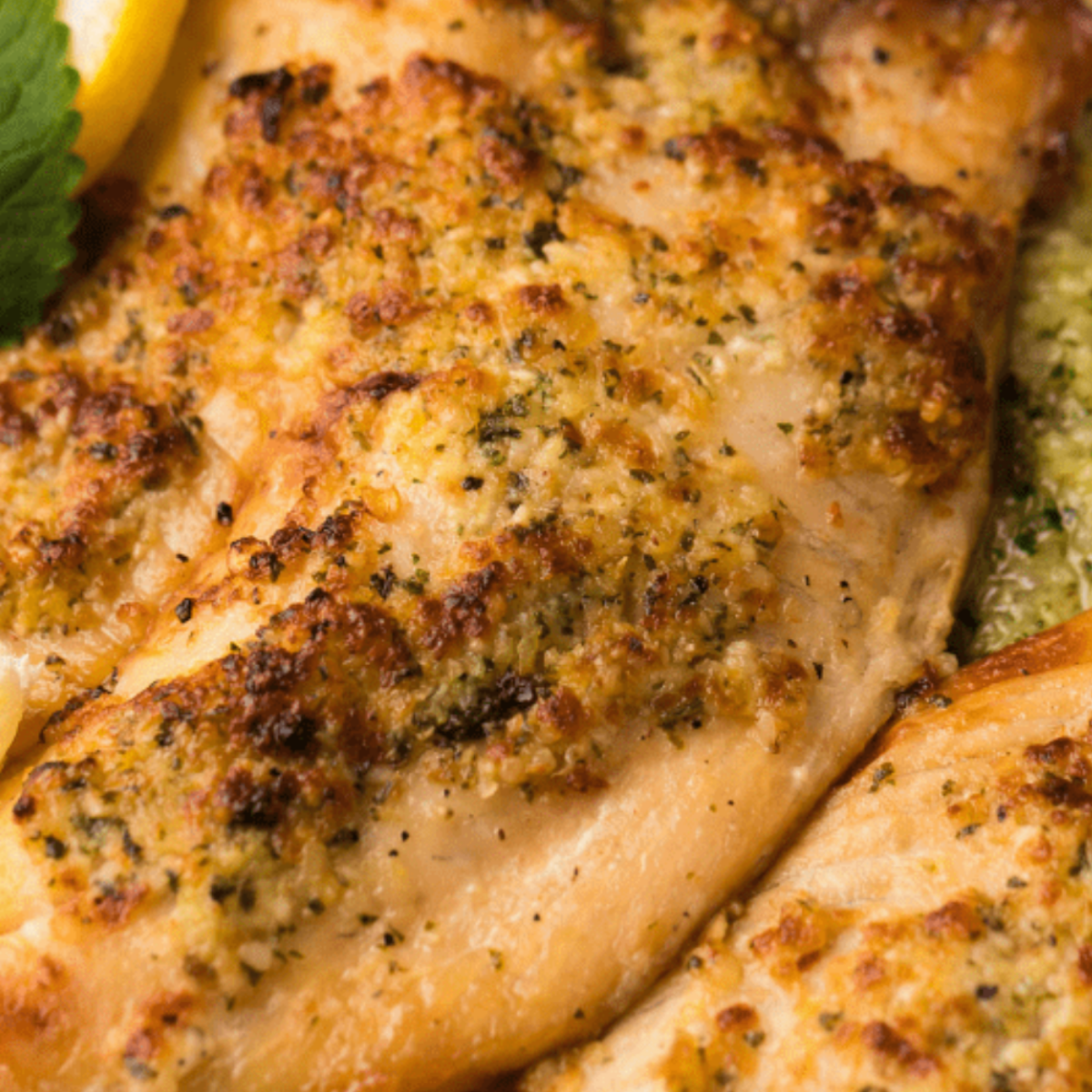 Homemade Old Bay Seasoning on Tilapia Fish.