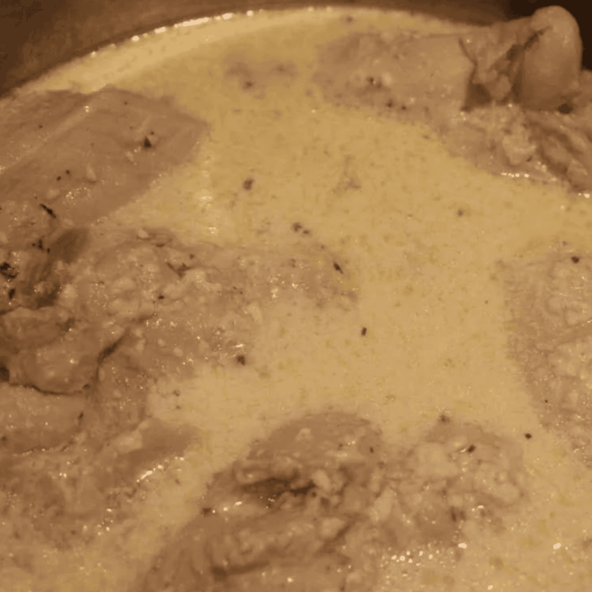 Instant Pot lid locked and set to sealing for pressure cooking crack chicken