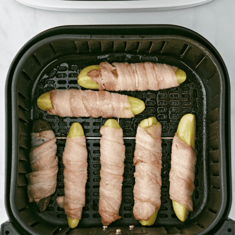 Set Bacon Wrapped Pickles In Air Fryer.