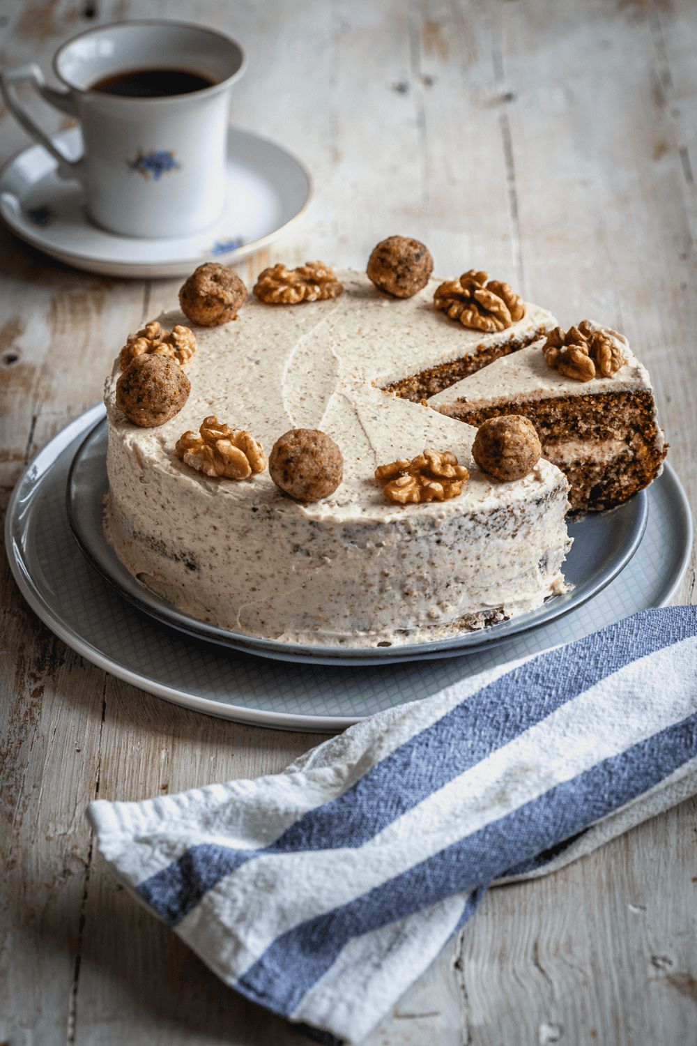 Make a delicious and moist Air Fryer Walnut Cake at home! This easy recipe yields a fluffy, nutty dessert perfect for any occasion.