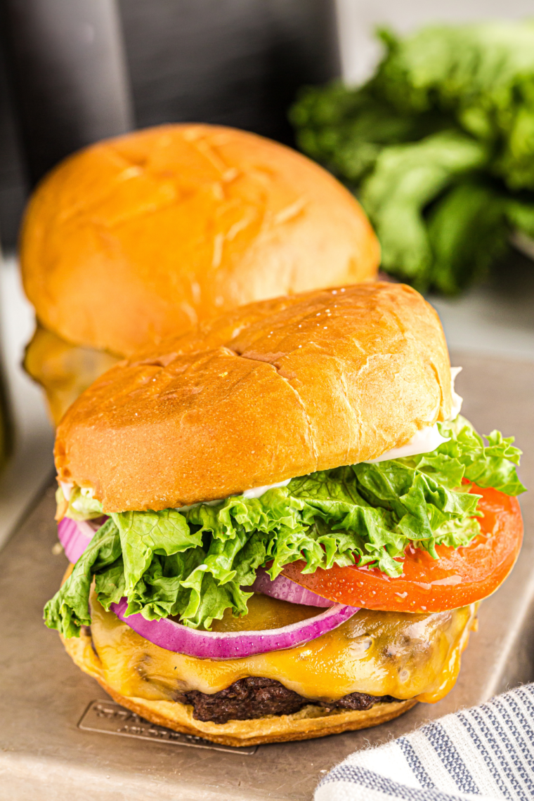 Air Fryer Burgers