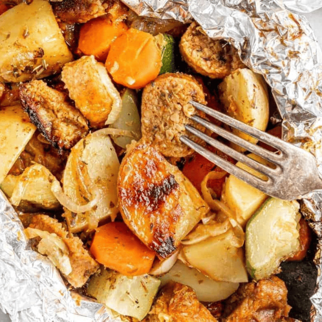 Air Fryer Sausage Foil Packets