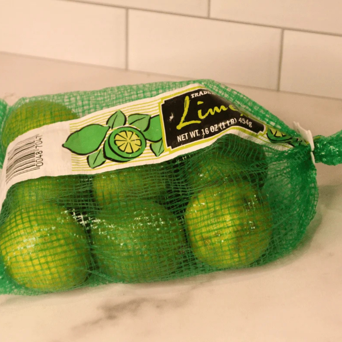 Bag of Trader Joe's limes ready to cook.