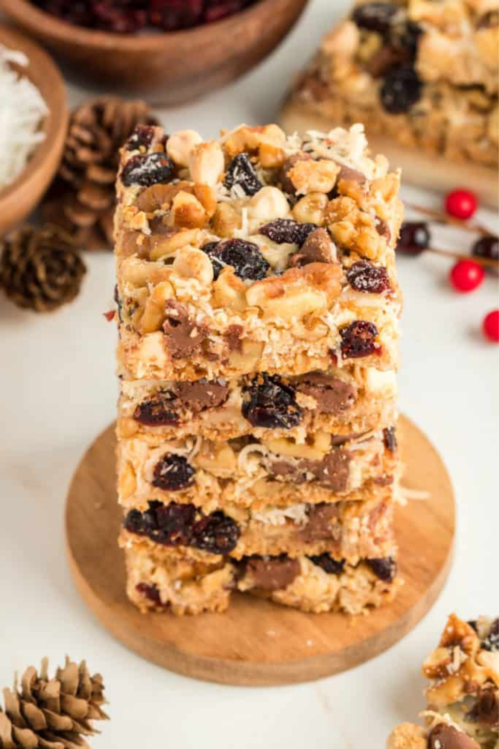 Air Fryer Cranberry Magic Cookie Bars
