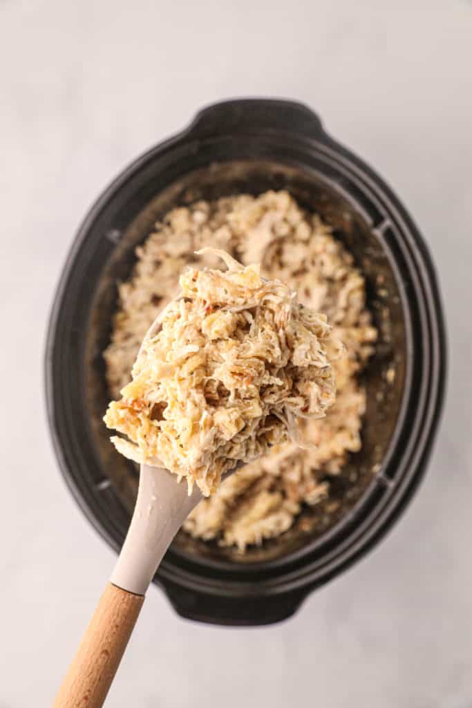 Crockpot Garlic Parmesan Chicken Pasta (Buffalo Wild Wings)