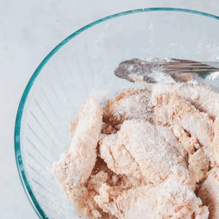 Toss the chicken wings with baking soda, for crispy chicken