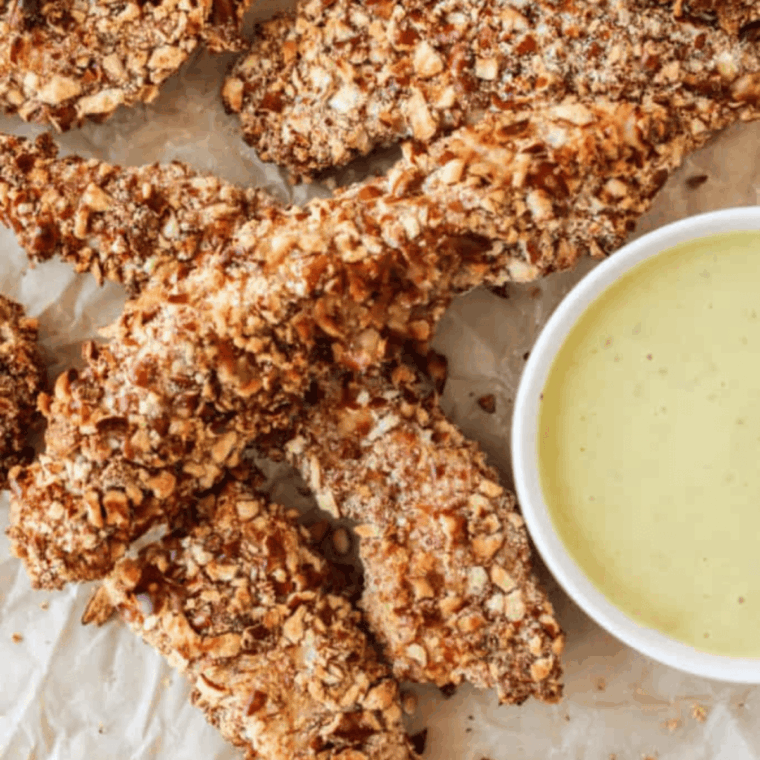 Easy Pretzel Crusted Air Fryer Chicken Tenders are crispy, juicy, and full of flavor. A quick air fryer chicken recipe the whole family will love.