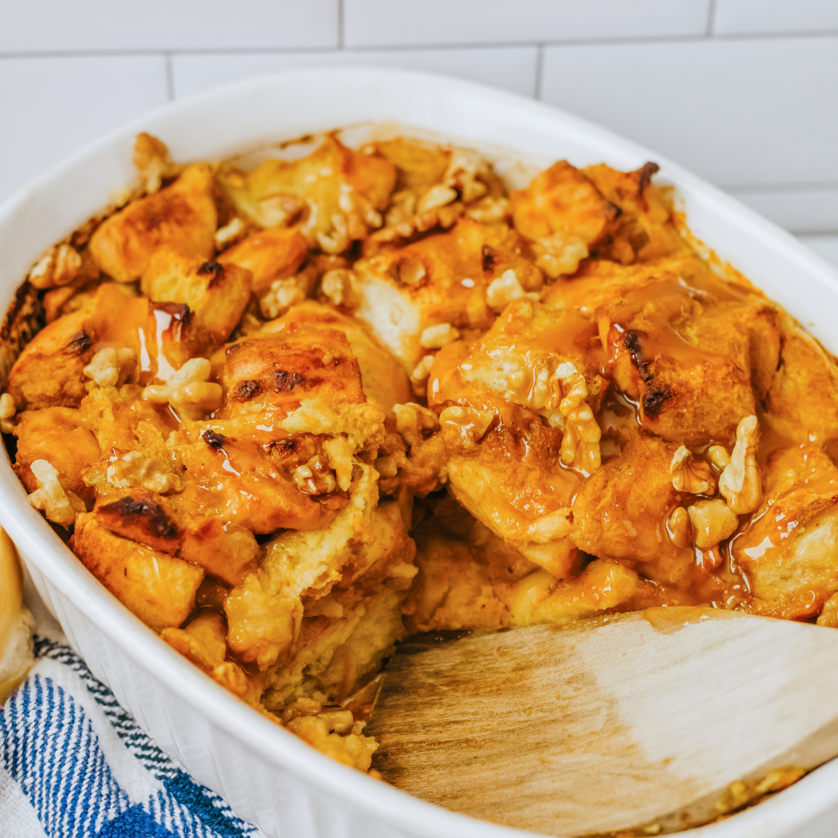 Air Fryer Pumpkin Bread Pudding