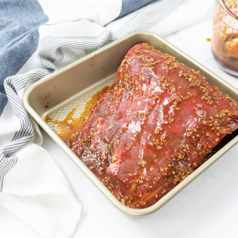 Blackstone griddle preheating to 400 to 450°F for searing steak