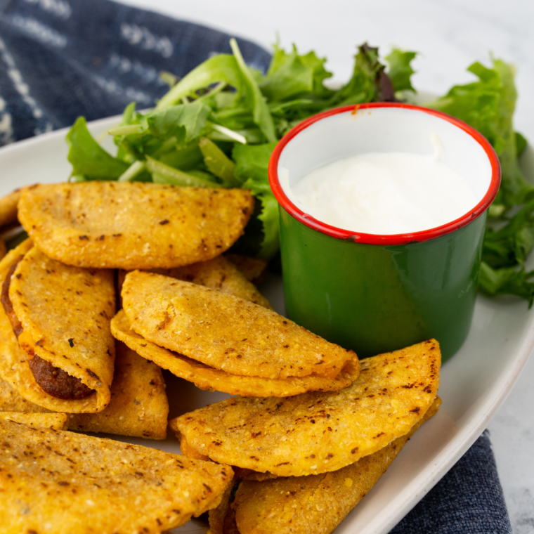 crispy air fryer Trader Joe’s mini chicken tacos golden crunchy bite size tacos