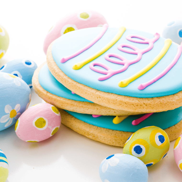 Air Fryer Easter Egg Sugar Cookies