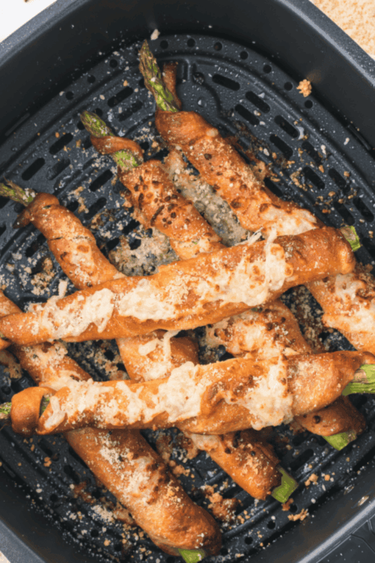Easy Air Fryer Asparagus Crescent Rolls