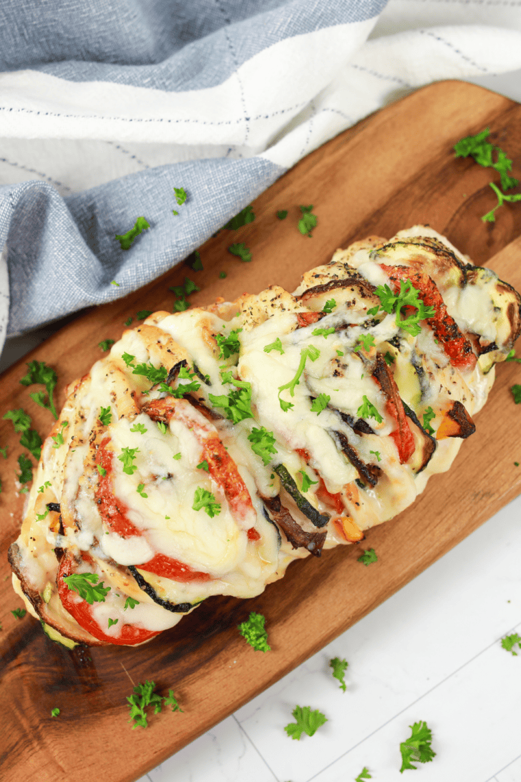 Air Fryer Primavera Stuffed Chicken