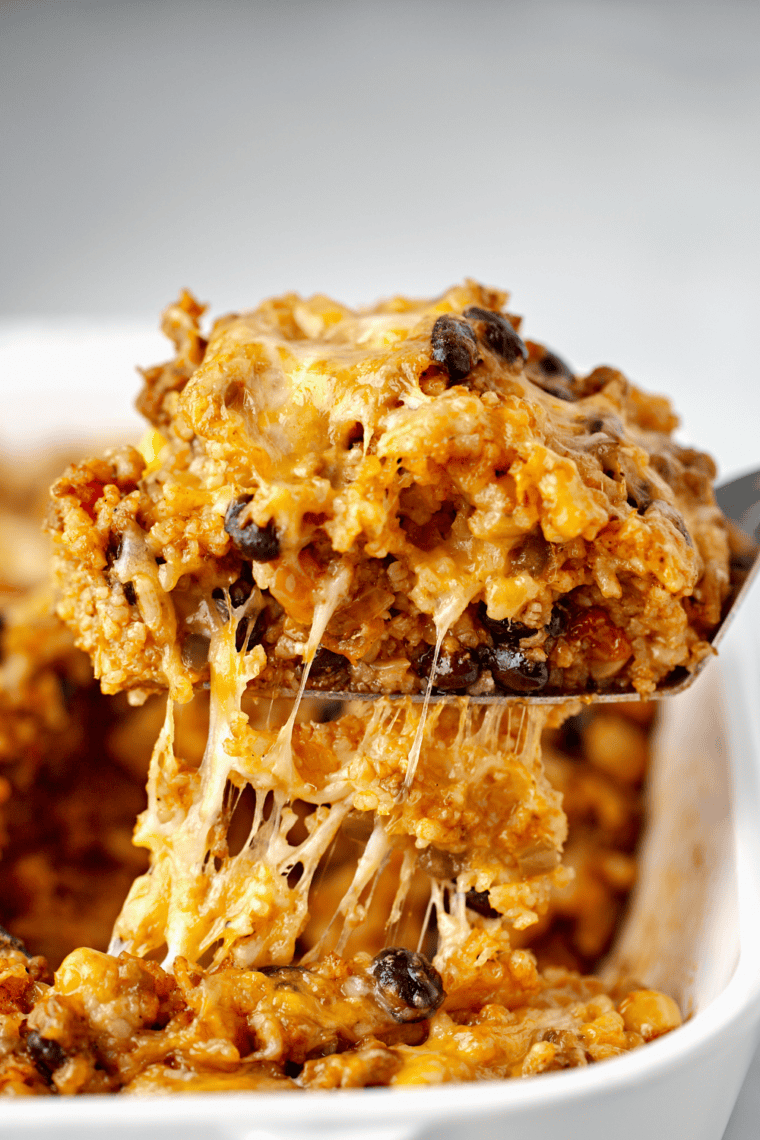 Air Fryer Mexican Rice Casserole