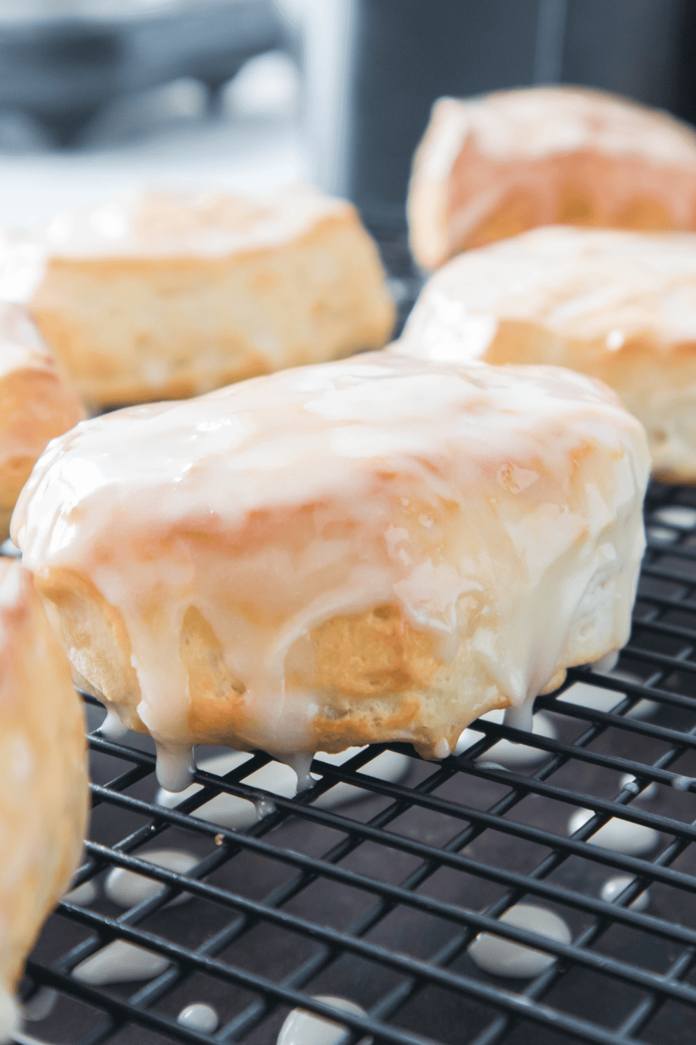 Air Fryer Maple Bar Donuts