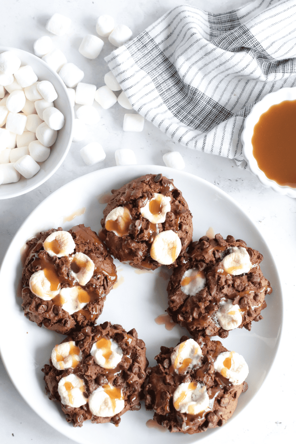 Air Fryer Caramel Hot Cocoa Cookies