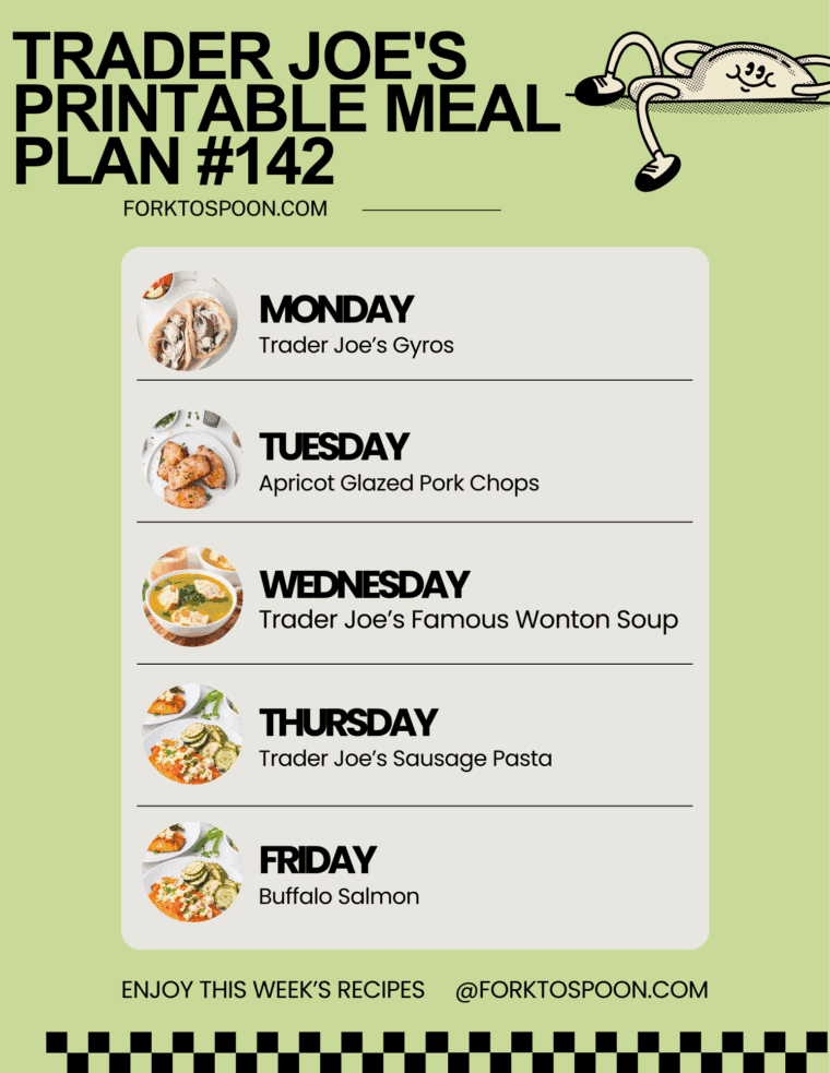 trader joe's menu plan