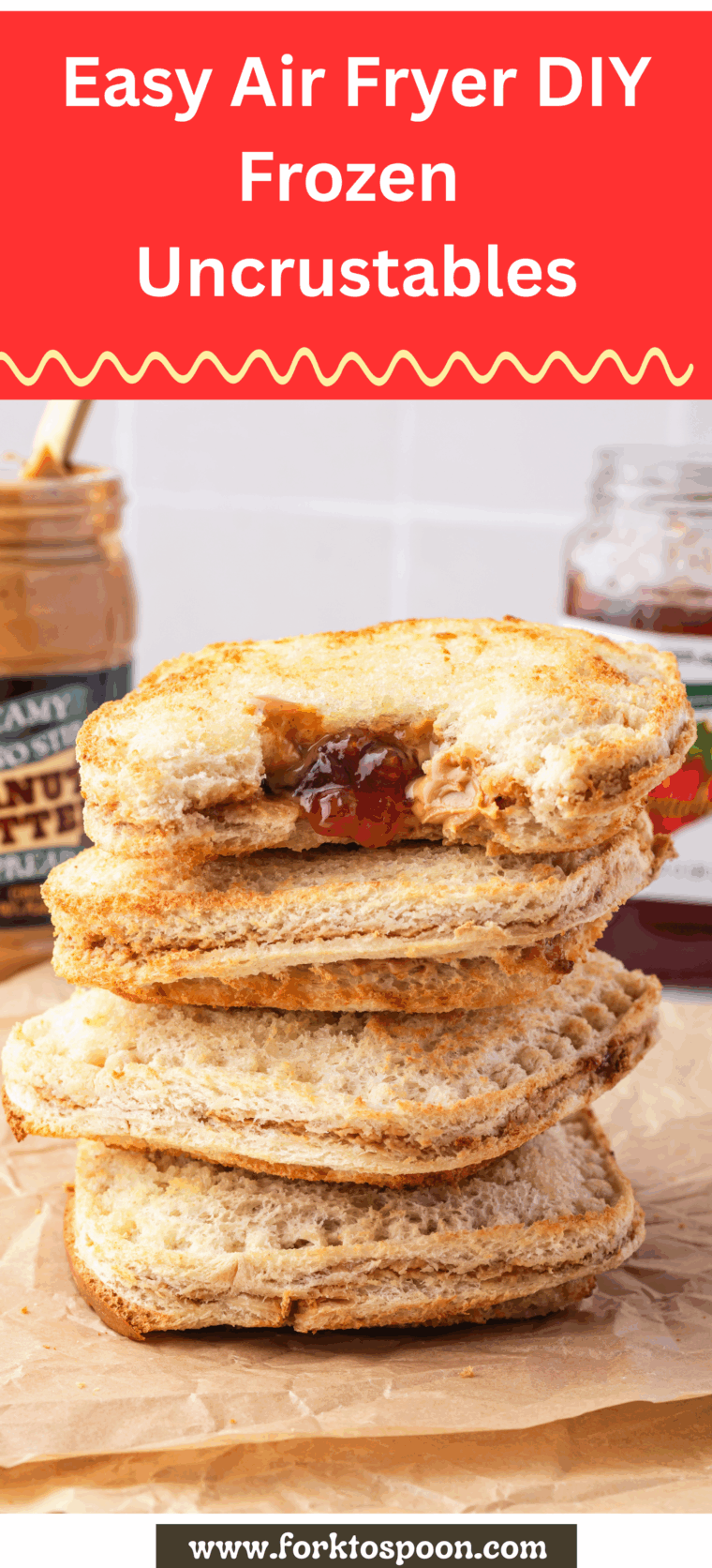 Easy Air Fryer DIY Frozen Uncrustables