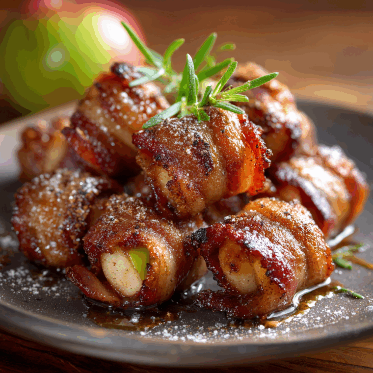 Air Fryer Apple Cinnamon Bacon Bites