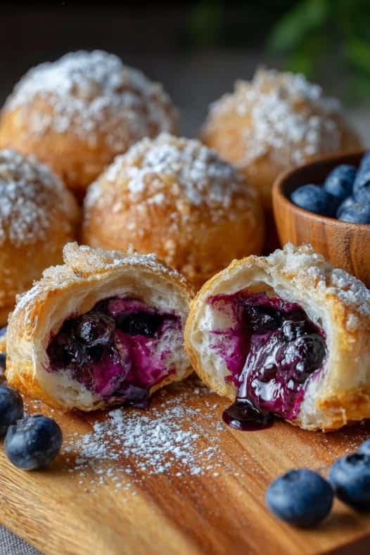 Easy Air Fryer Blueberry Pie Bombs