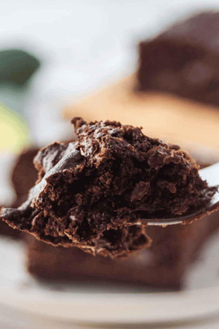 Freshly baked Air Fryer Chocolate Chip Zucchini Bread with golden crust and melted chocolate chips, sliced and ready to serve.