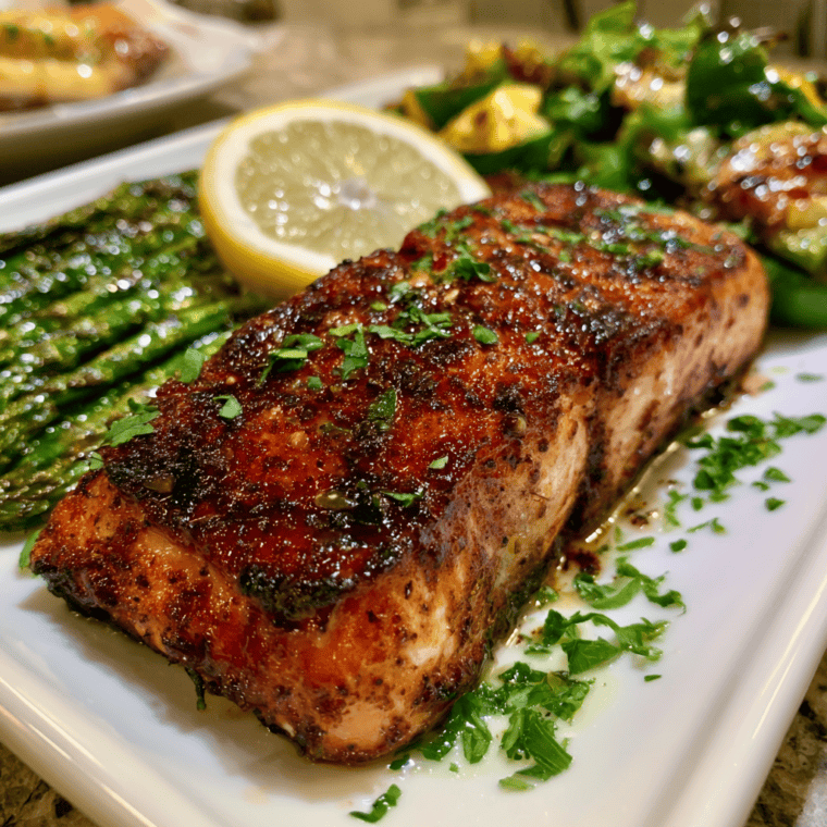Lemon and salmon are one of those combinations I keep coming back to no matter what — and honestly, I don't think I'll ever stop. There's something about that bright, zippy citrus hitting a rich, flaky fillet that just works every single time. The problem is, salmon can get boring fast if you're cycling through the same two recipes on repeat. That's exactly why I put this collection together. Whether you want a sticky honey-lemon glaze that caramelizes into something glossy and gorgeous, a classic garlic-herb situation, or an elegant parchment-steamed fillet that looks like it came out of a French bistro kitchen, I've got you covered. Every single one of these comes together in under 20 minutes — most of them in the air fryer — and none of them require any fancy technique. Just good ingredients, a little lemon, and a hot appliance doing most of the work. If dry, chalky salmon has been your nemesis, these recipes are going to change everything. Grab a lemon and let's get into it.
1. Air Fryer Lemon Dijon Salmon
Air Fryer Lemon Dijon Salmon
This is one of those recipes I keep coming back to week after week because it's just that good. The lemon-garlic-mustard glaze gets beautifully caramelized right on top of the fillet, and the air fryer keeps everything inside tender and flaky. It's restaurant-quality dinner with almost zero effort — exactly what a busy weeknight calls for.
View Recipe →
2. Air Fryer Lemon Garlic Herb Salmon
Air Fryer Lemon Garlic Herb Salmon
Ready to add a real splash of flavor to your dinner routine? This one brings together fresh lemon juice, zest, garlic, and herbs in a way that makes the salmon feel genuinely special. The air fryer locks in all that moisture while giving the outside just enough color — it's a weeknight win that tastes like you actually tried.
View Recipe →
3. Air Fryer Honey Lemon Salmon
Air Fryer Honey Lemon Salmon
Two fillets, a spoonful of honey, and a squeeze of fresh lemon — that's really all it takes to get a restaurant-quality dinner on the table in under 15 minutes. The honey caramelizes into a glossy glaze while the lemon keeps everything bright and balanced. Sweet, tangy, and just rich enough without feeling heavy.
View Recipe →
4. Air Fryer Salmon en Papillote
Air Fryer Salmon en Papillote
This classic French technique of sealing salmon in a parchment pouch locks in all the moisture and lets those lemon slices and fresh herbs do their thing. The result is tender, juicy, and incredibly aromatic — and it looks far more impressive than the effort it actually takes. It's my go-to when I want to elevate dinner without complicating my evening.
View Recipe →
5. Air Fryer Sockeye Salmon
Air Fryer Sockeye Salmon
Wild-caught sockeye has such a rich, bold flavor that it really doesn't need much — a squeeze of lemon and a light seasoning is all it takes to let this fish shine. The air fryer gives it a lightly crisp edge while keeping the inside moist and flaky. Fridge to table in about 10 minutes, and it's good enough for a special occasion.
View Recipe →
6. 9 Easy Salmon Marinades for Better Weeknight Dinners
9 Easy Salmon Marinades for Better Weeknight Dinners
If salmon has fallen into a rut at your house, a good marinade is the fastest fix I know. A few pantry staples whisked together — fresh lemon juice, zest, olive oil, a little garlic — and a plain fillet turns into something you actually look forward to eating. Stir one up, let the fish soak while you handle the rest of dinner, then grill, bake, or air-fry. That's the whole job.
View Recipe →
7. Air Fryer Copycat Applebee's Honey Grilled Salmon
Air Fryer Copycat Applebee's Honey Grilled Salmon
I recreated this restaurant favorite at home and honestly, it might be better than the original. The sweet-and-tangy honey pepper sauce gets a bright lift from fresh lemon juice, and the air fryer gives the edges just enough color to feel like it came off a real flame grill. All the flavor, none of the takeout bill.
View Recipe →