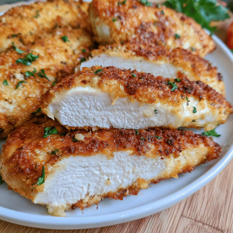 Air Fryer Garlic Parmesan Chicken Breast