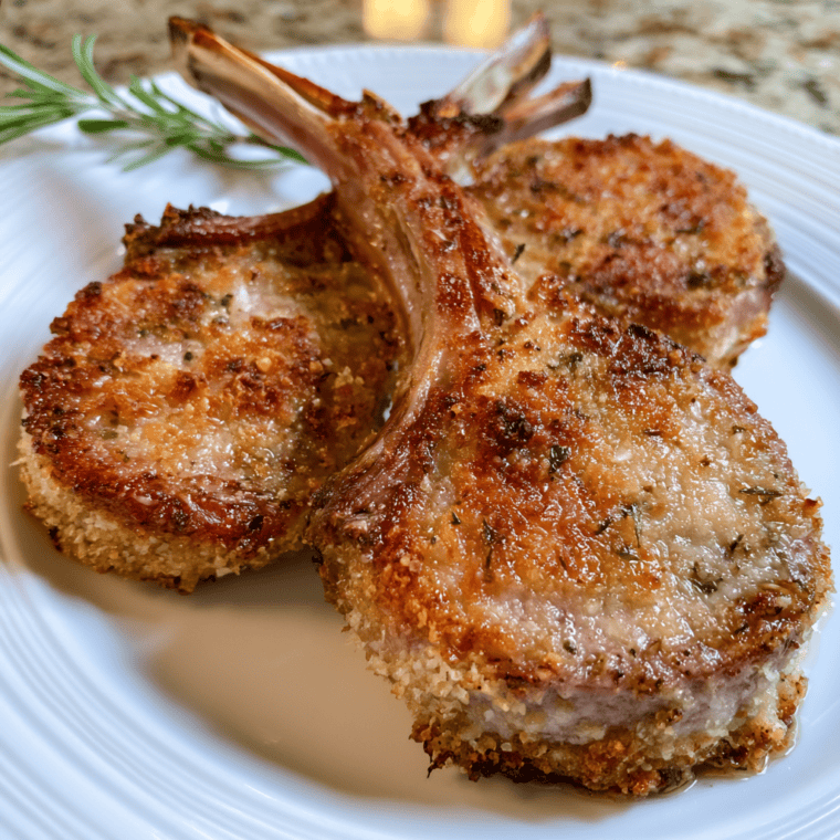 Parmesan Crusted Lamb Chops