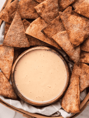 Air Fryer Cinnamon Sugar Tortilla Chips