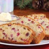 Air Fryer Cranberry Bread With Orange Glaze