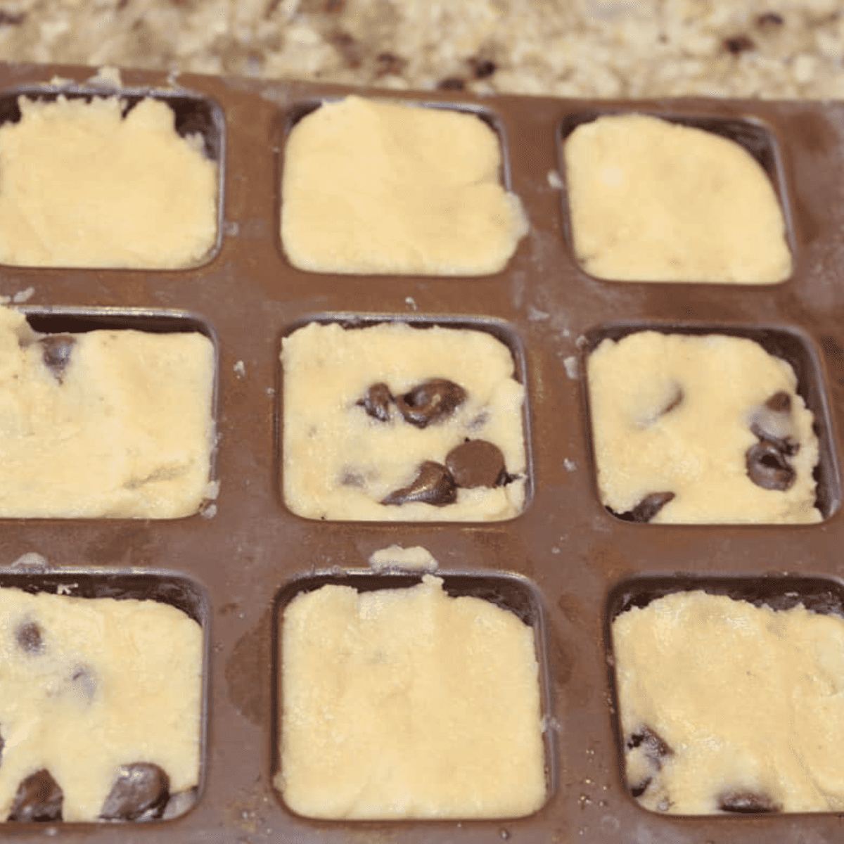 Air Fryer Chocolate Chip Cappuccino Bar