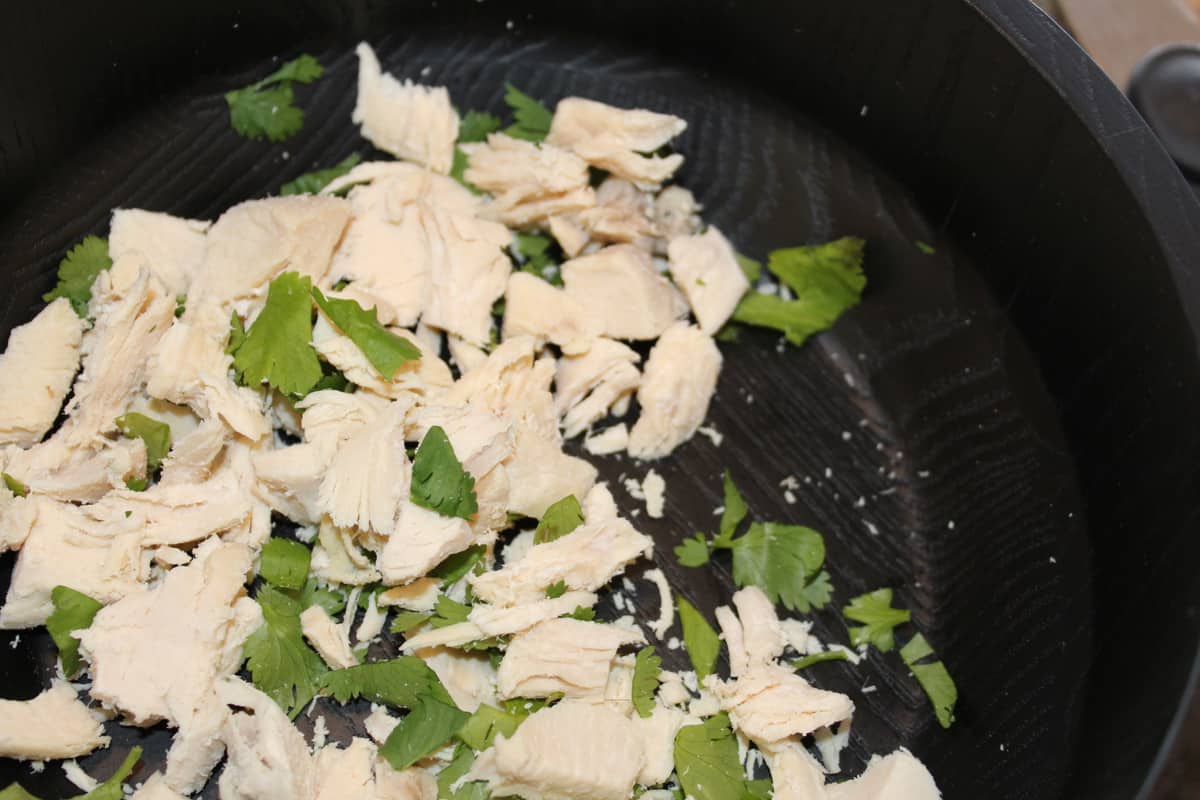 Air Fryer BBQ Chicken Flatbread