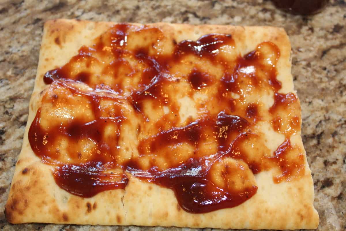 Air Fryer BBQ Chicken Flatbread